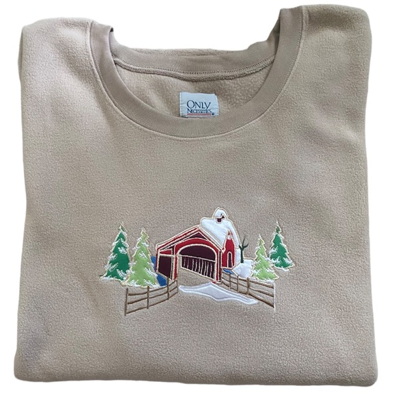 Fleece Embroidered Top* - Picture 3 of 4